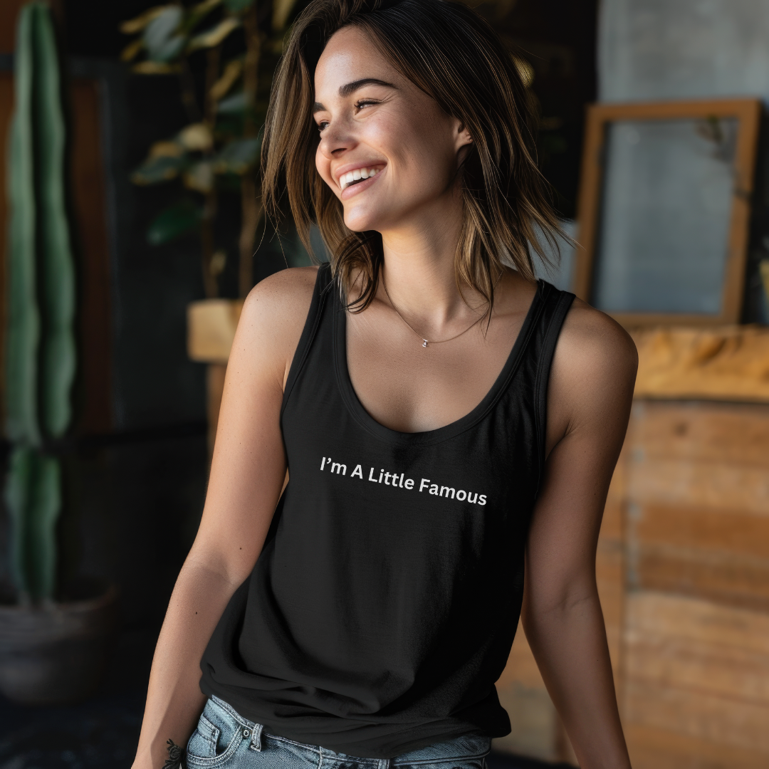 A Little Famous Unisex Jersey Stylish Tank Top for Men and Women