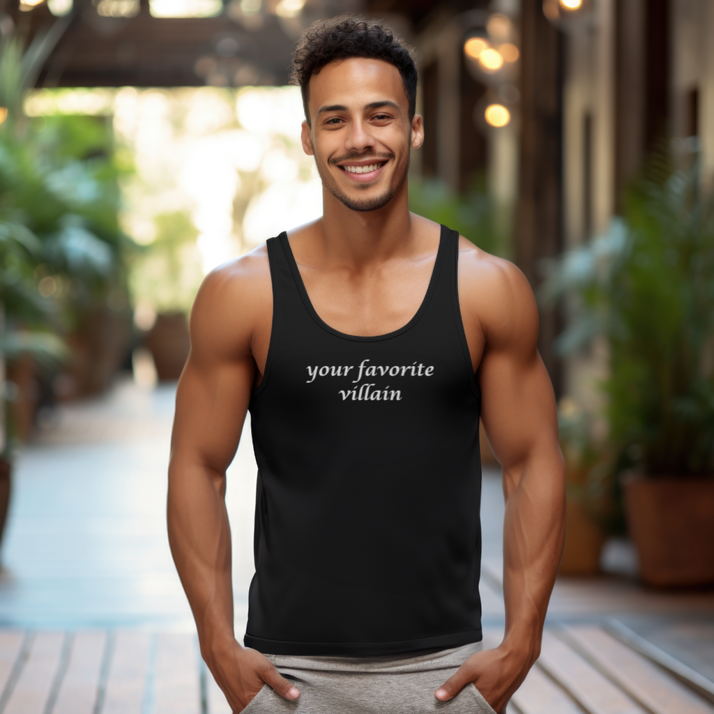 Your Favorite Villain Unisex Jersey Stylish Tank Top for Men and Women