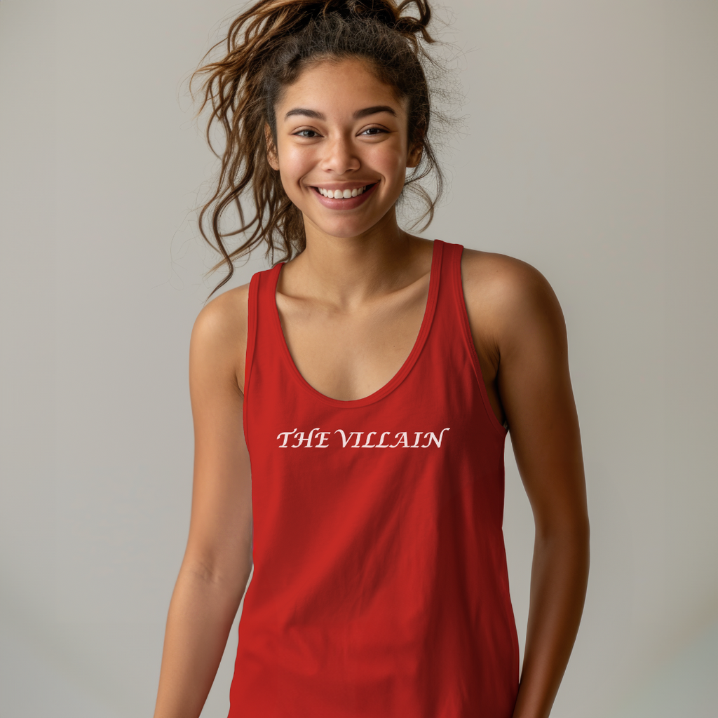 The Villain Unisex Jersey Stylish Tank Top for Men and Women