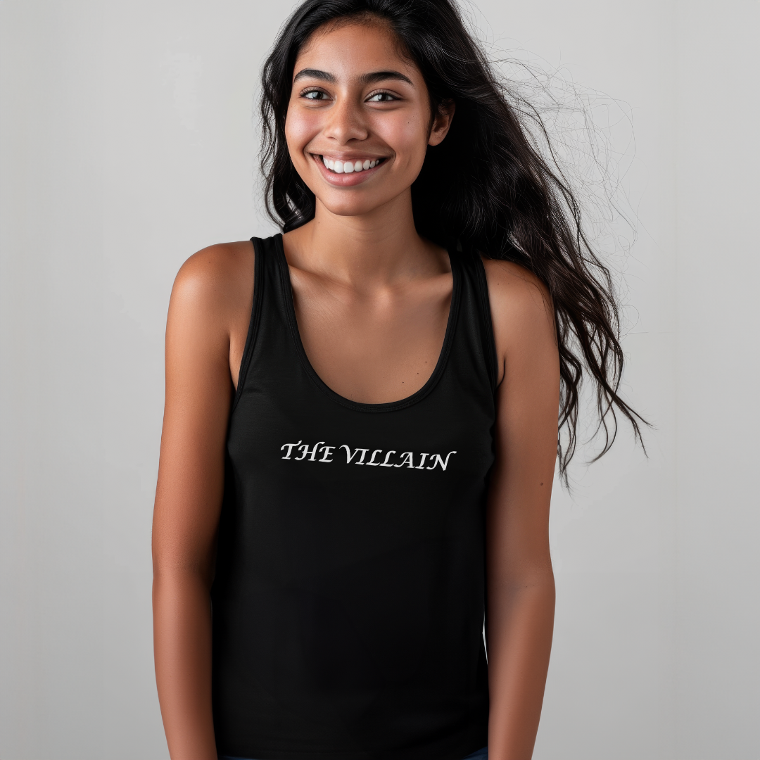 The Villain Unisex Jersey Stylish Tank Top for Men and Women
