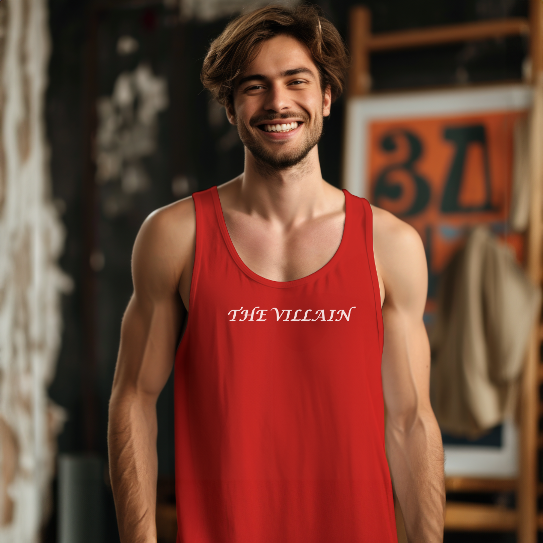The Villain Unisex Jersey Stylish Tank Top for Men and Women