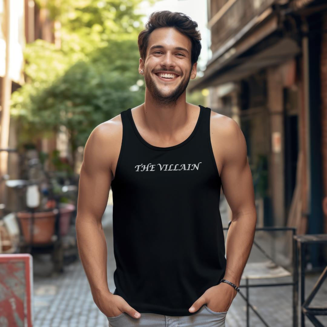 The Villain Unisex Jersey Stylish Tank Top for Men and Women