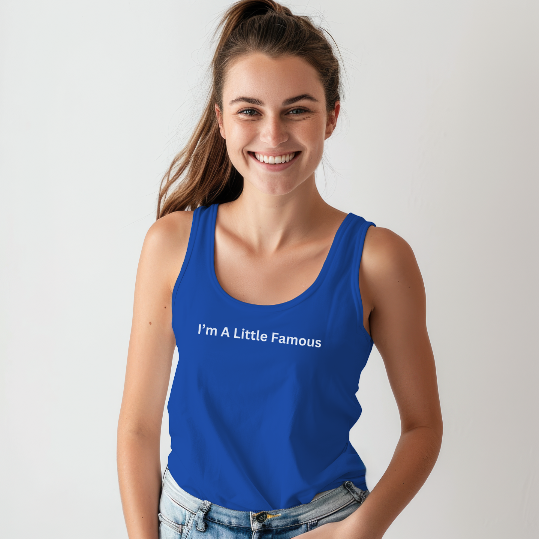 A Little Famous Unisex Jersey Stylish Tank Top for Men and Women
