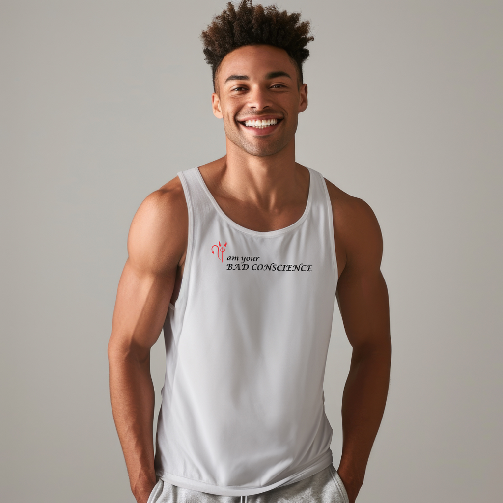 I'm Your Bad Conscience Unisex Jersey Stylish Tank Top for Men and Women