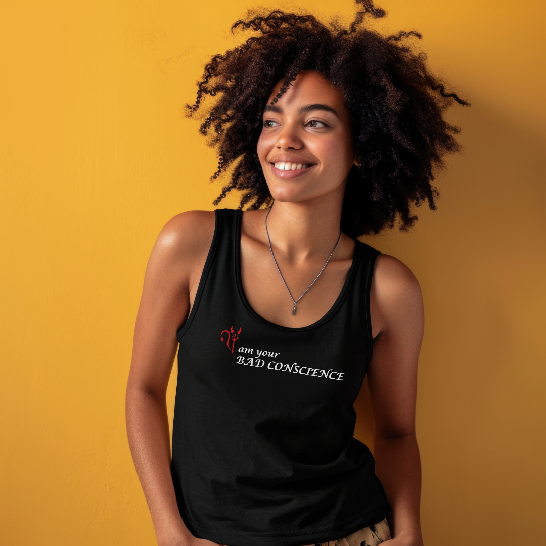 I'm Your Bad Conscience Unisex Jersey Stylish Tank Top for Men and Women