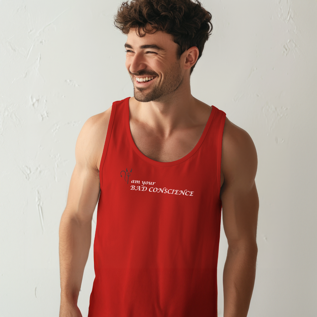 I'm Your Bad Conscience Unisex Jersey Stylish Tank Top for Men and Women