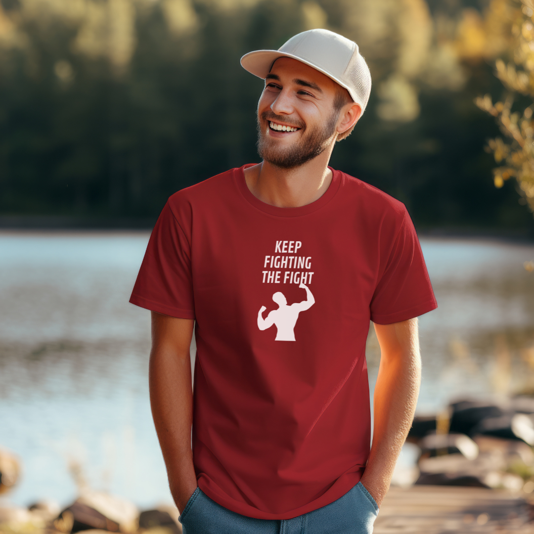 Keep Fighting The Fight Stylish T-Shirt for Men