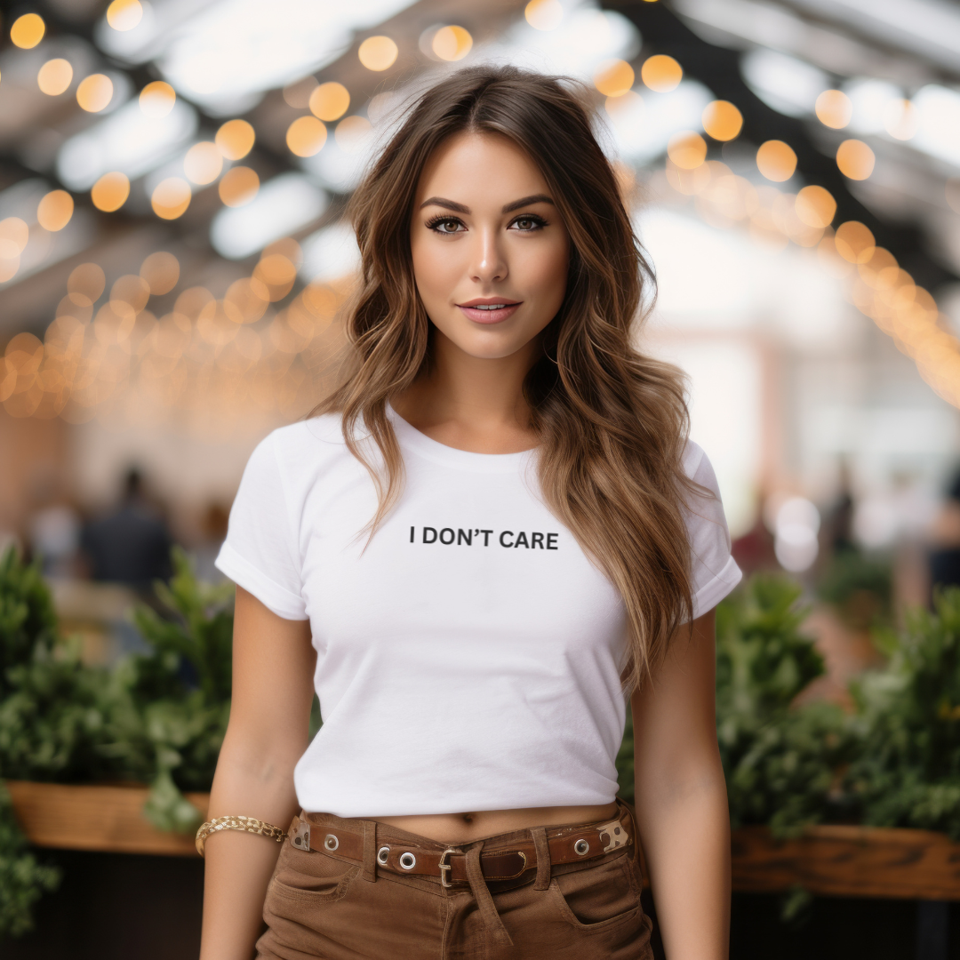 I Don't Care Unisex Stylish T-Shirt for Men and Women