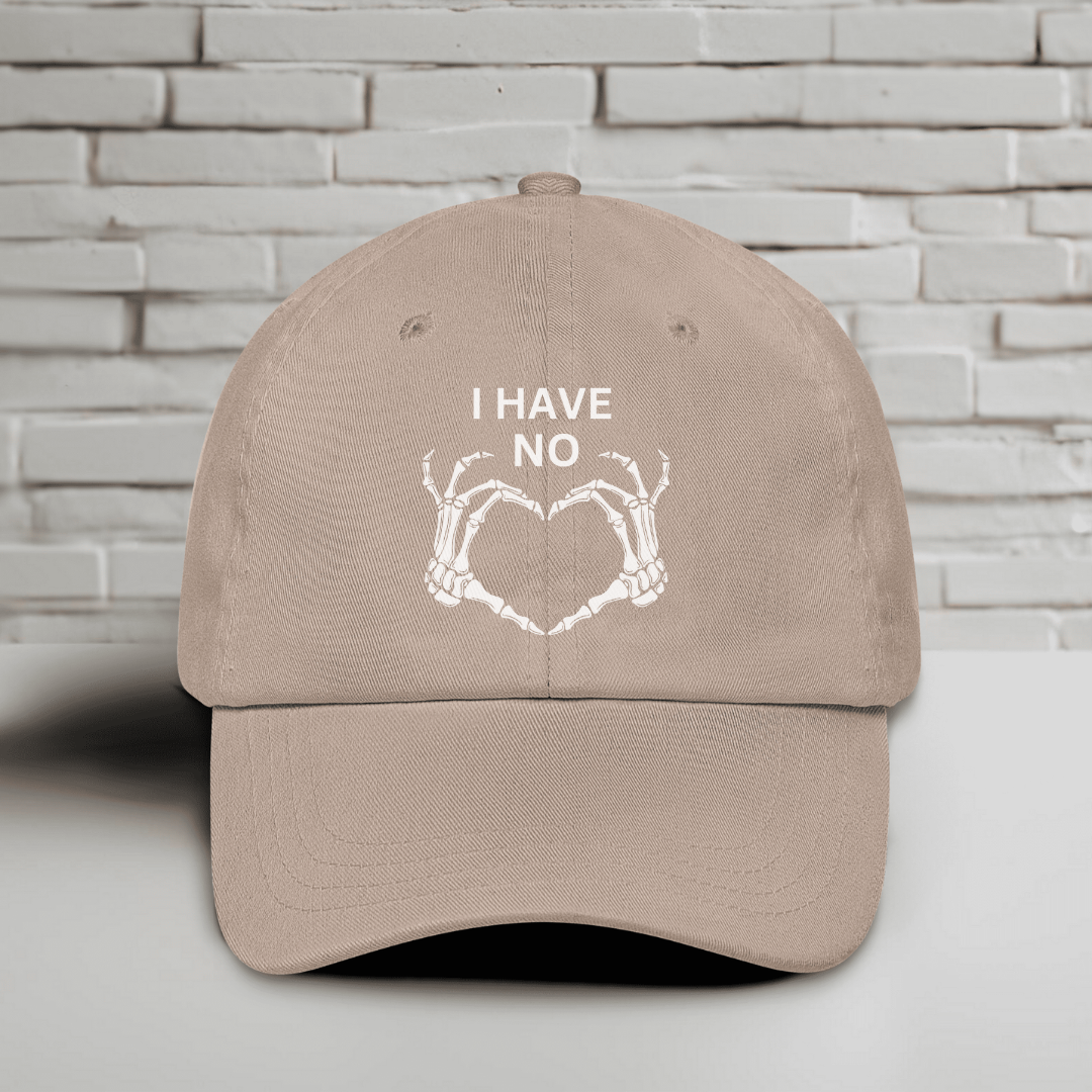 I Have No Heart Embroidered Baseball Cap