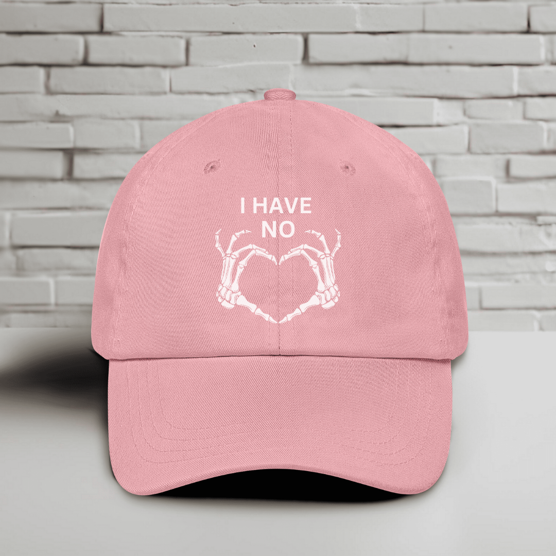 I Have No Heart Embroidered Baseball Cap