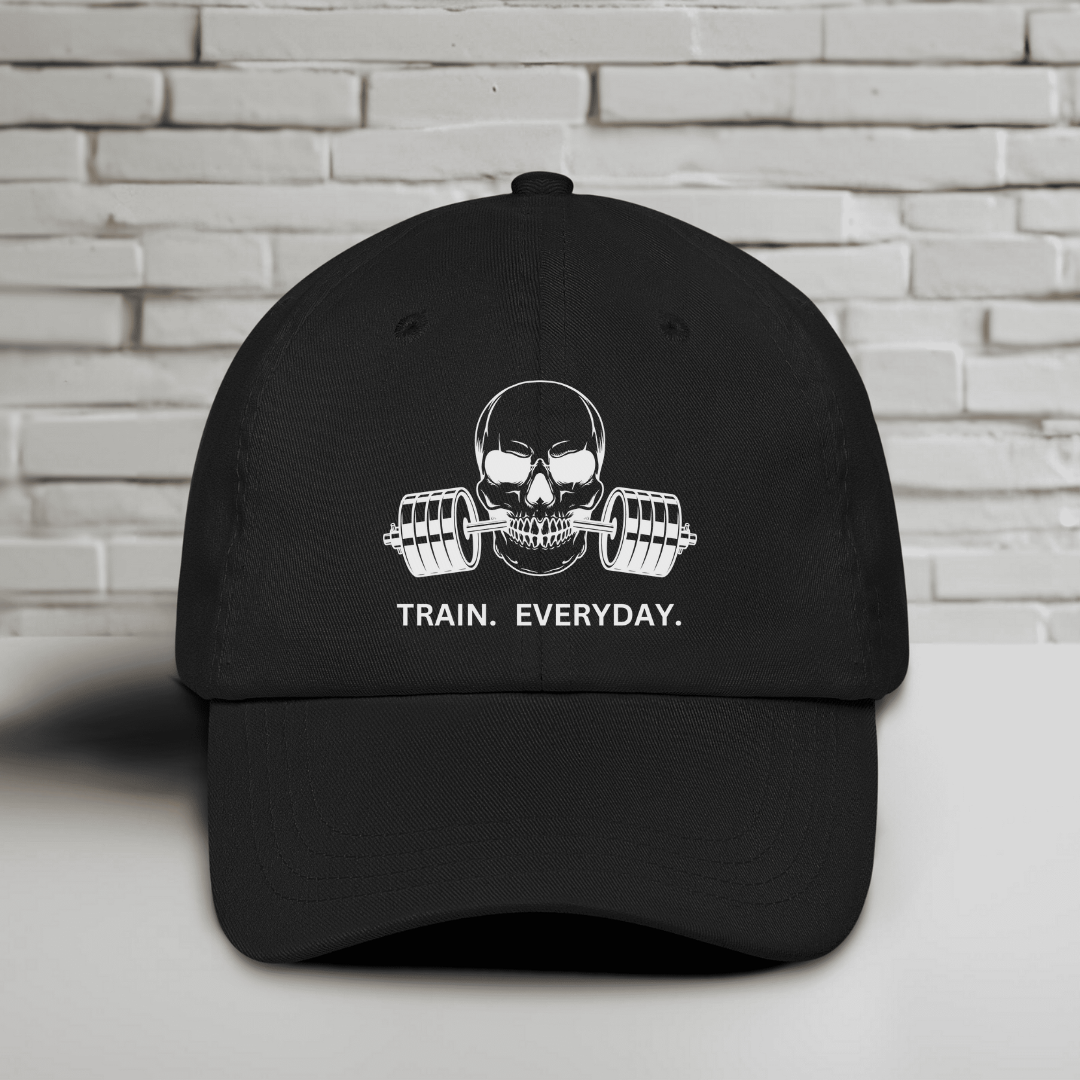 Train. Everyday. Embroidered Baseball Cap